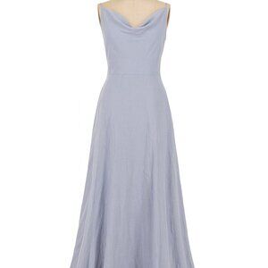 Summer Breeze Light Blue Maxi Dress – Flowy, Elegant, 100% Cotton, Size XL